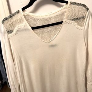 Club Monaco lace detailed shirt!